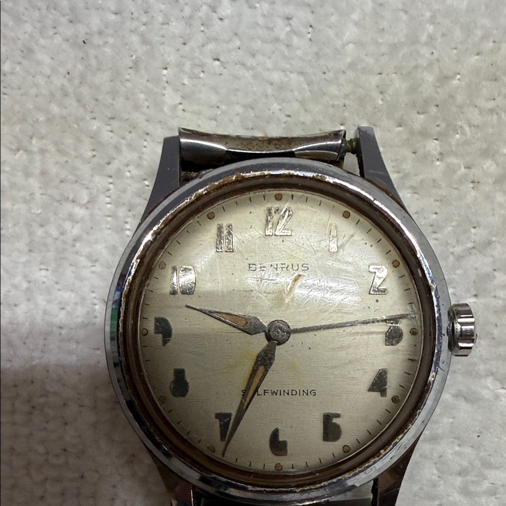 BENTRUS Vintage Selfwinding Silver-Tone Watch